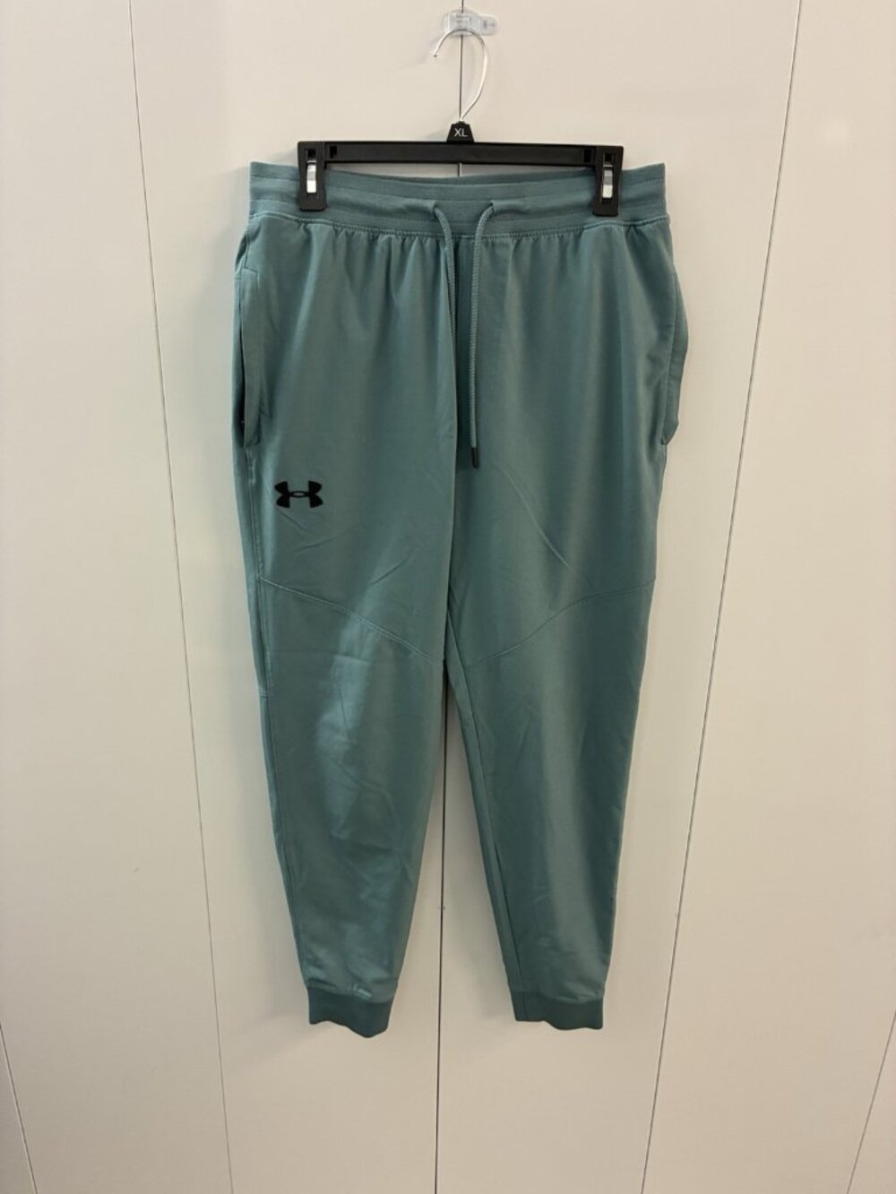 Under Armour Joggers Mens L Green HeatGear Fitted Athletic Drawstring Waist